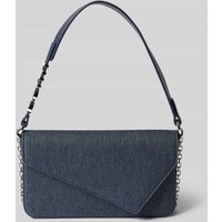HUGO Clutch mit Label-Applikation Modell 'Mel' in Jeansblau, Größe 1 von HUGO