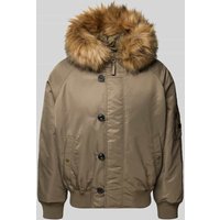 HUGO Comfort Fit Funktionsjacke im Bomber-Style Modell 'BRAKO2541' in Mittelgrau, Größe XXL von HUGO