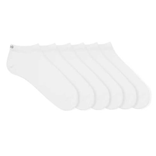 HUGO Damen 6p Uni Cc W ANKLE_SOCKS, White100, 39-42 EU von HUGO