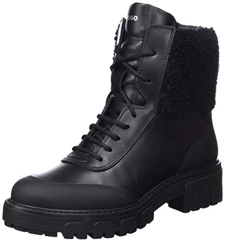 HUGO Damen Axel LaceFur B-N Stiefeletten Black1 42 von HUGO