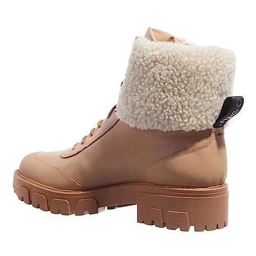 HUGO Damen Axel LaceFur B-N Stiefeletten Light/Pastel Brown237 37 von HUGO