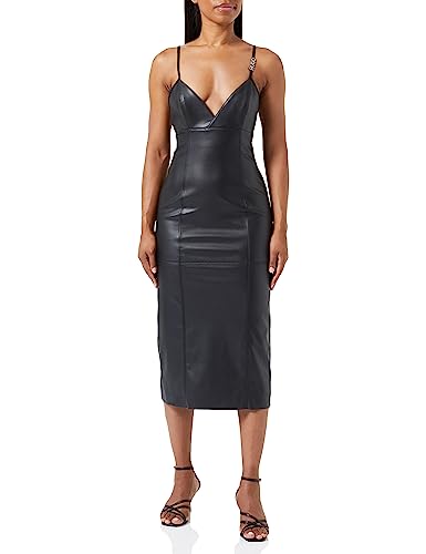 HUGO Damen Black Dress, Schwarz, 36 EU von HUGO