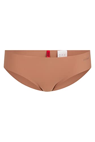 HUGO Damen Brief Laser Cut Slip aus Super-Stretch-Gewebe mit Logo-Detail Beige M von HUGO