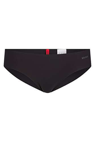 HUGO Damen Brief Laser Cut Slip aus Super-Stretch-Gewebe mit Logo-Detail Schwarz S von HUGO