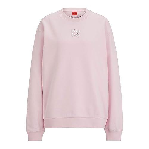 HUGO Damen Classic Crew Sweatshirt, Light/Pastel Pink689, M EU HUGO Damen Classic Crew Sweatshirt, Light/Pastel Pink689, M EU von HUGO