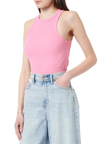 HUGO Damen Classic Tank Jersey_Top, Open Pink698, L EU von HUGO