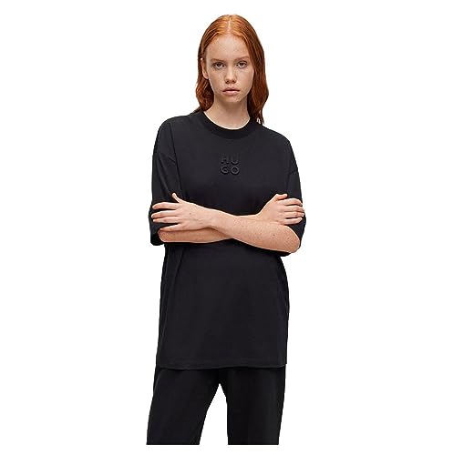 HUGO Damen Drisela_2 T Shirt, Black1, XXL EU von HUGO