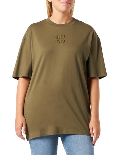 HUGO Damen Drisela_2 T Shirt, Dark Green305, XL EU von HUGO