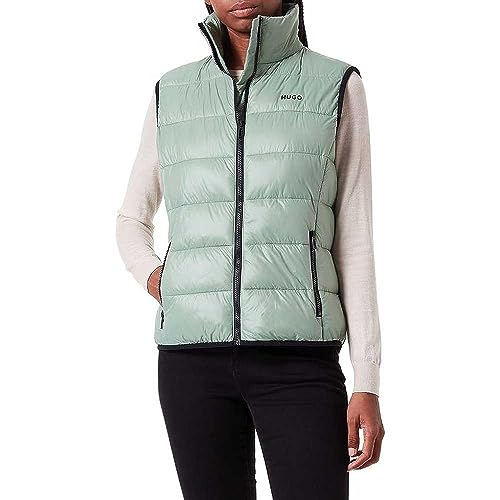 HUGO Damen Fandicia-1 Jacket, Open Green375, l von HUGO