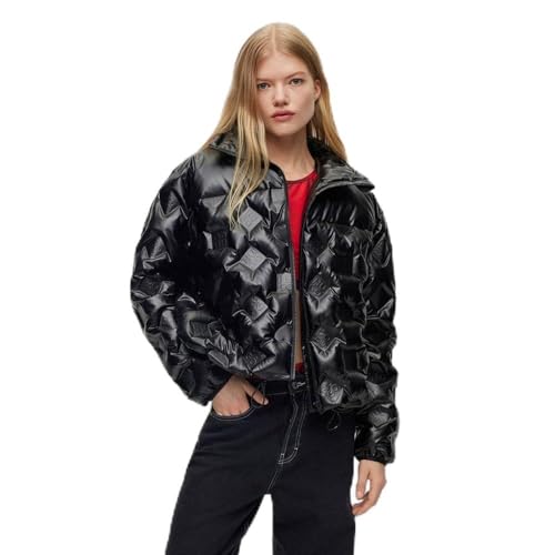 HUGO Damen Farinele-1 Outerwear Jacket, Black1, XL EU von HUGO