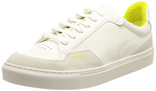 HUGO Damen Hannah_LowCut_c Sneaker, Open White127, 41 EU von HUGO