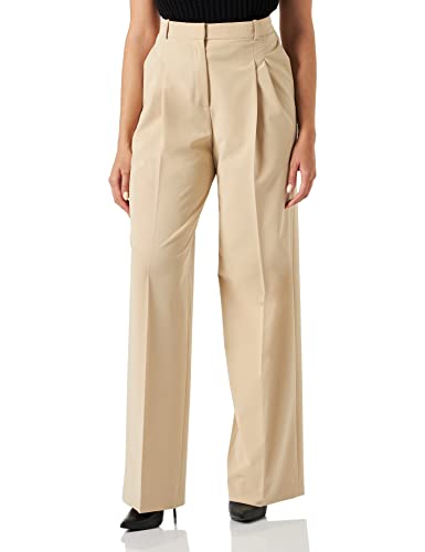 HUGO Damen Havira Trousers, Medium Beige265, 38 EU von HUGO