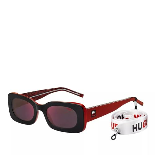HUGO Damen Hg 1220/S Sonnenbrille, Negro y Rojo, 50 von HUGO BOSS