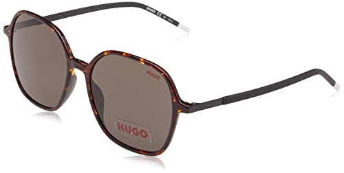 HUGO Damen HG 1236/S Sonnenbrille, Havana e Rosso, 55 von HUGO