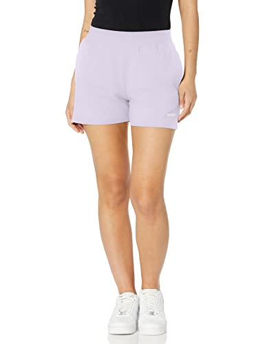 HUGO Damen Hit Logo Relaxed Fit Lässige Shorts, Helles Heather Purple, Mittel HUGO Damen Hit Logo Relaxed Fit Lässige Shorts, Helles Heather Purple, Mittel von HUGO
