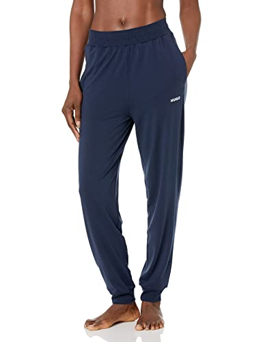 HUGO Damen Jersey Constrast Logo Lounge Jogger Trainingshose, Pfau, M von HUGO