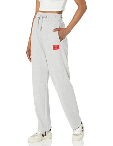 HUGO Damen Jogginghose Relaxed Fit, Aluminum, Groß von HUGO