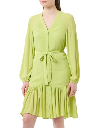 HUGO Damen Kawarda-1 Dress_Flat, Bright Green326, 32 EU von HUGO