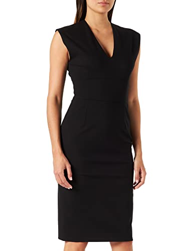 HUGO Damen Kemanda Dress, Black1, 32 EU von HUGO