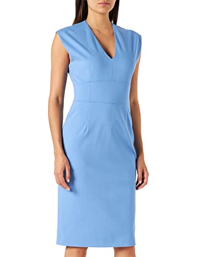 HUGO Damen Kemanda Dress, Medium Blue425, 34 EU von HUGO