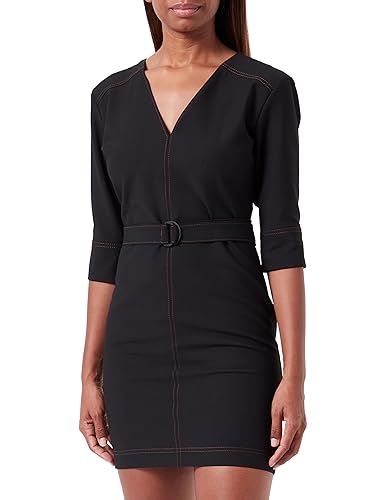 HUGO Damen Kosila Dress, Black1, 36 EU von HUGO