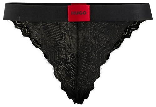 HUGO Damen Lace Brief, Black1, M EU von HUGO