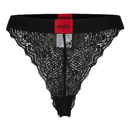 HUGO Damen Lace Brief, Black1, S EU von HUGO