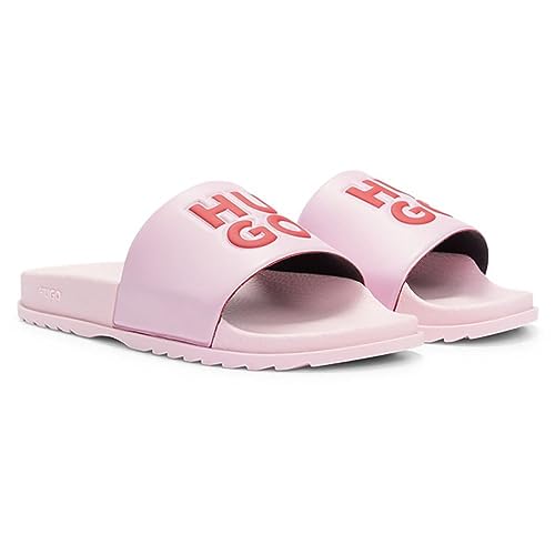 HUGO Damen Match_it_Slid_rblg_n Slide, Light Pastel Pink, 38 EU von HUGO