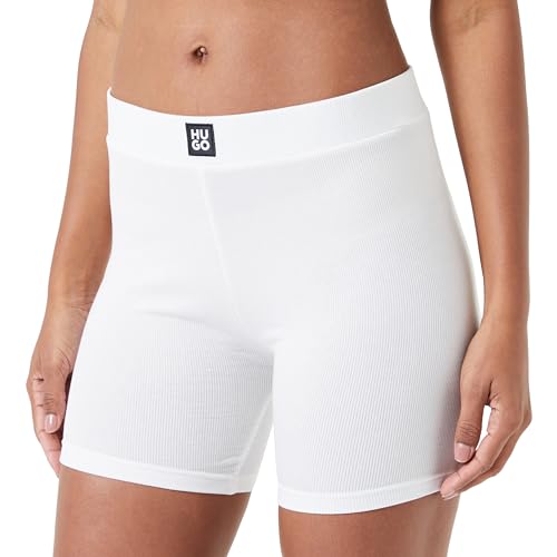 HUGO Damen Naiani_Cyclist Pyjama Short, Open White110, XL EU von HUGO