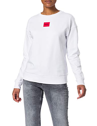 HUGO Damen Nakira_redlabel Sweatshirt, White100, XS EU von HUGO