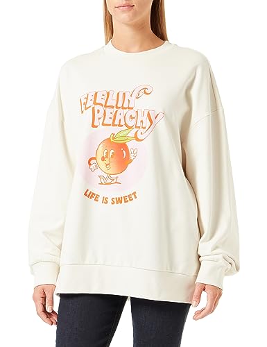 HUGO Damen Open White Sweatshirt, Open White, XL EU HUGO Damen Open White Sweatshirt, Open White, XL EU von HUGO