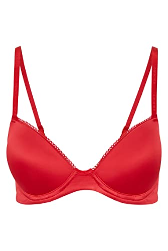 HUGO Damen Push-up Blink Underwire Bra, Bright Red620, 80 / C EU von HUGO