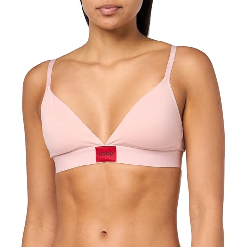 HUGO Damen Red Label Triangle Bra with Removable Padding T-Shirt-BH, Malvenfarben, Medium von HUGO