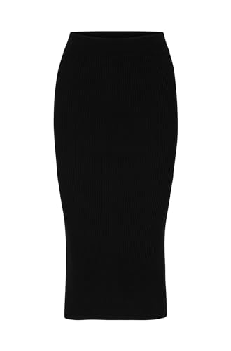 HUGO Damen Sanderine Knitted_Skirt, Black1, S EU von HUGO