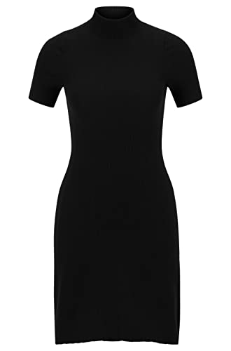 HUGO Damen Sharizy Knitted_Dress, Black1, L EU von HUGO