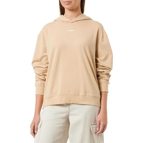 HUGO Damen Shuffle_Hoodie LOUNGEW Sweatshirt, Medium Beige265, XL EU von HUGO