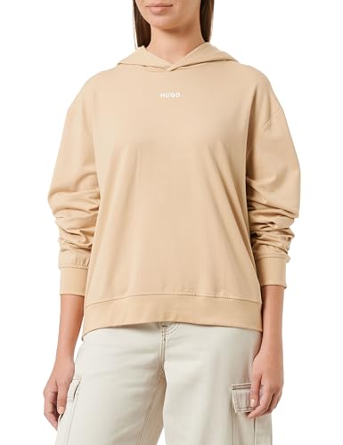 HUGO Damen Shuffle_Hoodie LOUNGEW Sweatshirt, Medium Beige265, XS EU von HUGO