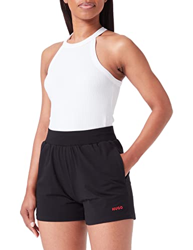 HUGO Damen Shuffle_Shorts Loungewear_Short, Black1, XXL EU von HUGO