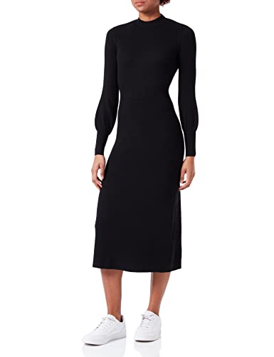 HUGO Damen Slopenny Knitted_Dress, Black1, M EU von HUGO