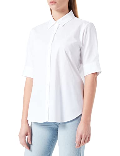 HUGO Damen The Summer Shirt Blouse, White100, 36 EU von HUGO
