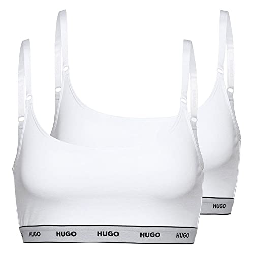 HUGO Damen Twin Stripe Bralette, White100, XL EU von HUGO