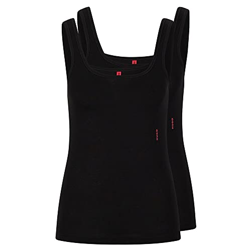 HUGO Damen Twin Vest Top, Black1, XXL EU von HUGO