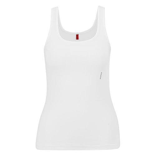 HUGO Damen Twin Vest Top, White100, XL EU von HUGO