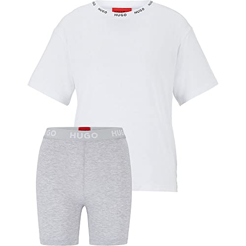 HUGO Damen Unite_Short Short_Set, White100, L EU von HUGO