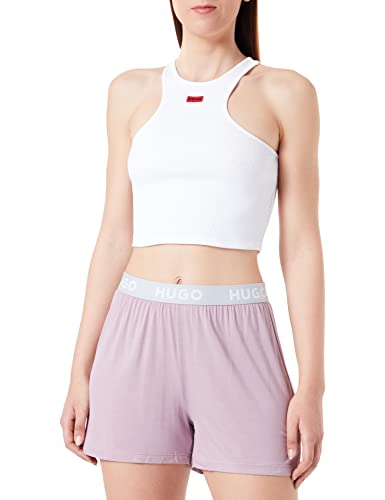 HUGO Damen Unite_Shorts Pyjama Short, Light/Pastel Purple530, XXL EU von HUGO