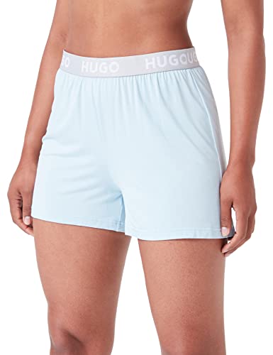 HUGO Damen Unite_shorts Pyjama Short, Light/Pastel Blue, L EU von HUGO