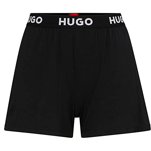 HUGO Damen Unite_shorts Pyjama Short, Schwarz, M EU von HUGO