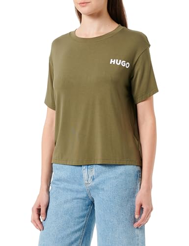 HUGO Damen Unite_t-Shirt Pyjama T Shirt, Dark Green305, XS EU von HUGO