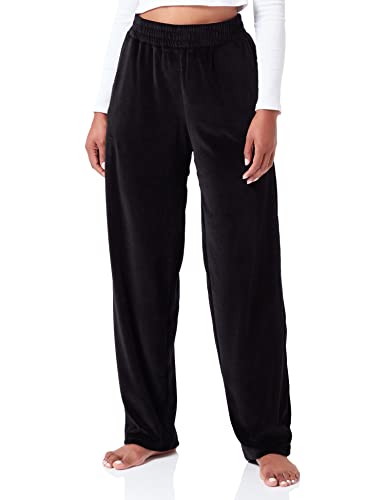 HUGO Damen Velvet_Pants Loungewear Pant, Black1, L EU von HUGO