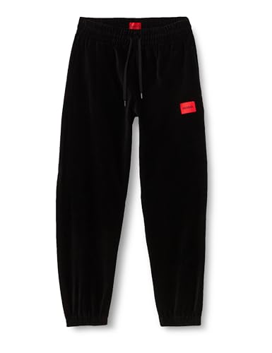 HUGO Damen Velvet_Pants Loungewear Pant, Black1, M EU von HUGO